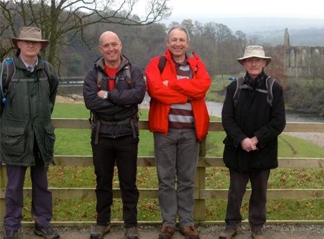 Walkers get to Bolton Abbey