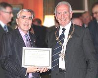 James Hagerty receives his Certificate from Grand President. Pic:BS
