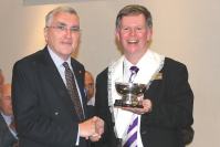 James Hagerty receives the Viking Cup. pic:BS