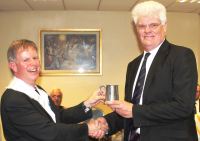 Philip Kitson receives the Scunthorpe Tankard